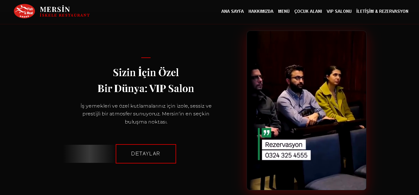 Mersin İskele Restaurant Web Tasarım